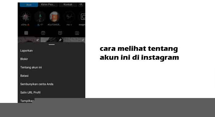 Cara Melihat Tentang Akun Ini di Instagram