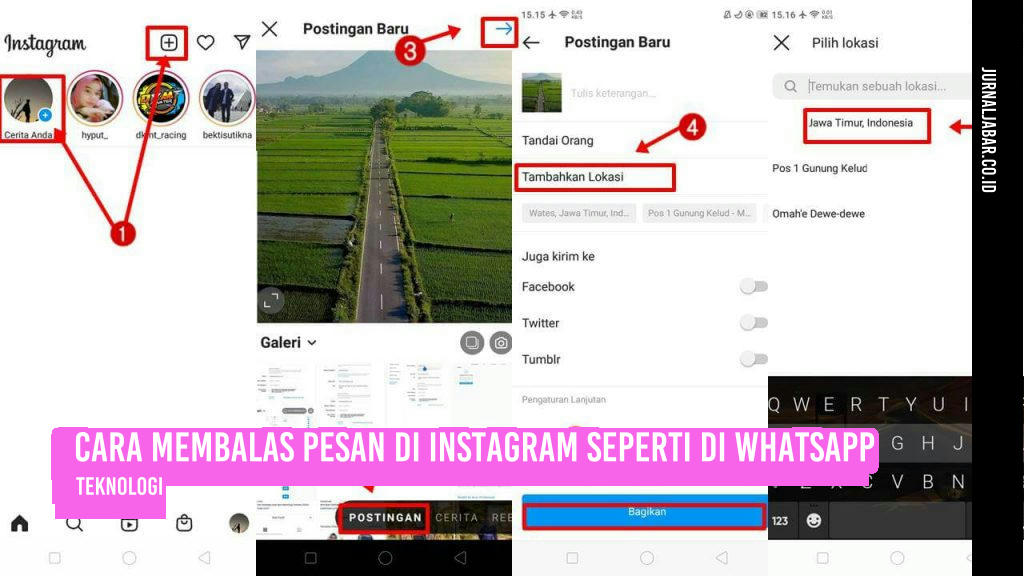 cara menambahkan semua jenis media di instagram