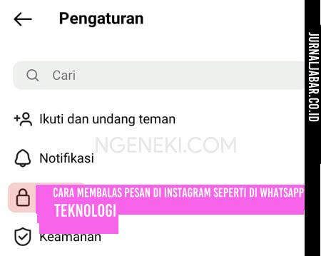 privasi pesan di instagram
