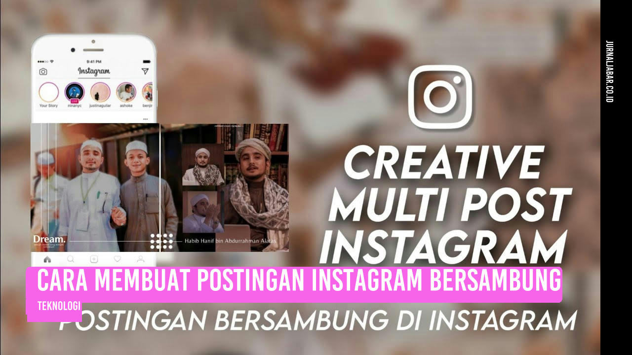 Cara Membuat Postingan Instagram Bersambung