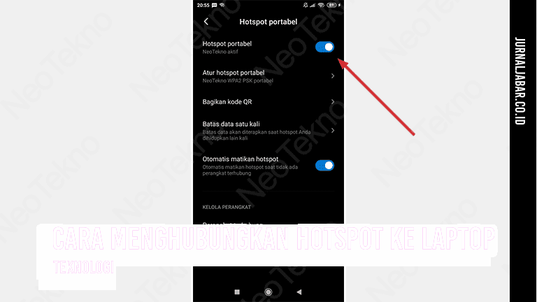 Cara Menghubungkan Hotspot ke Laptop