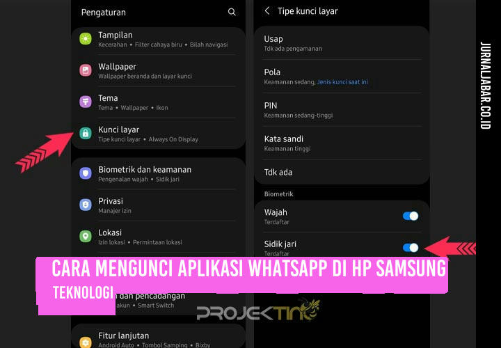 Cara Mengunci Aplikasi WhatsApp di HP Samsung