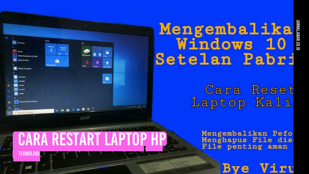 Cara Restart Laptop HP