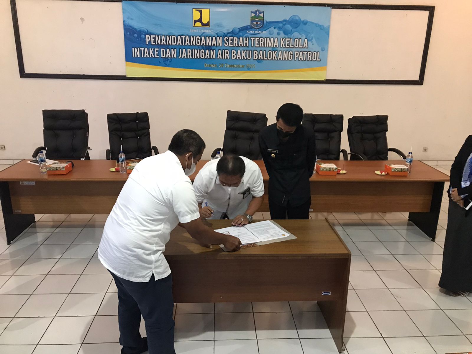 Pembangunan Jaringan Transmisi Air Baku Balokang Patrol di Kota Banjar Telah Selesai Dilaksanakan
