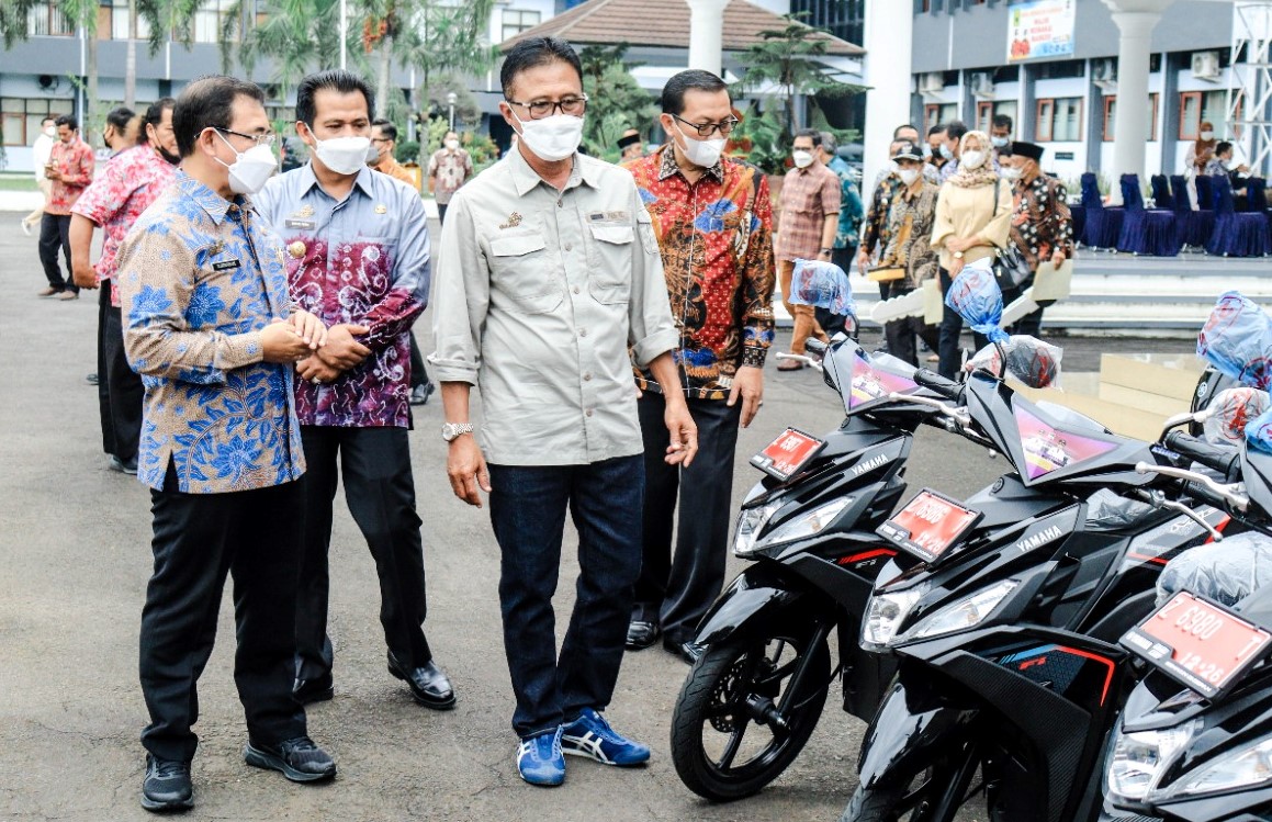 Hebat! Sebanyak 15 Desa Taat Pajak Mendapat Reward Sepeda Motor dari Pemkab Ciamis