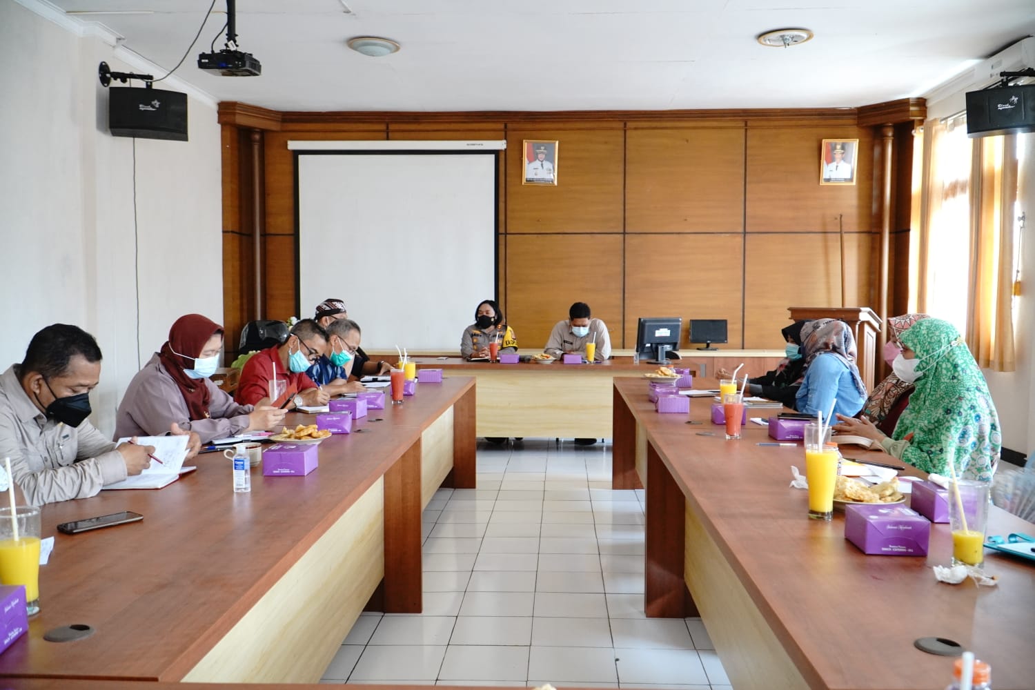 Kapolres Banjar Gandeng Dinkes Gelar Rakor Persiapan Gebyar Vaksinasi di Desa Kujangsari dan Desa Rejasari