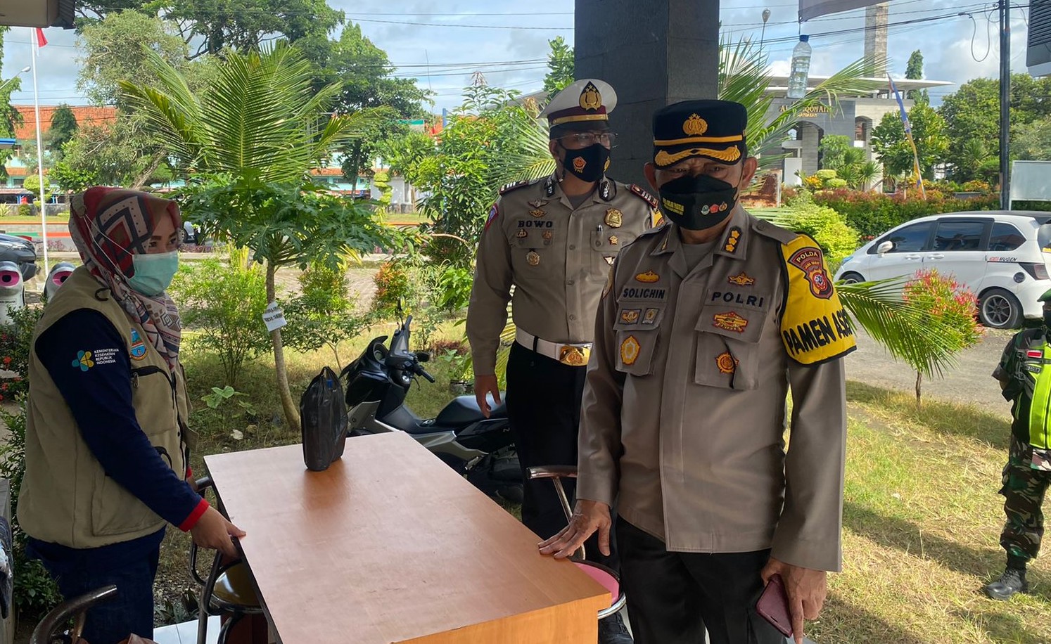Karo SDM Polda Jabar Tinjau Kegiatan Peribadatan Jemaat Kristiani di Pangandaran