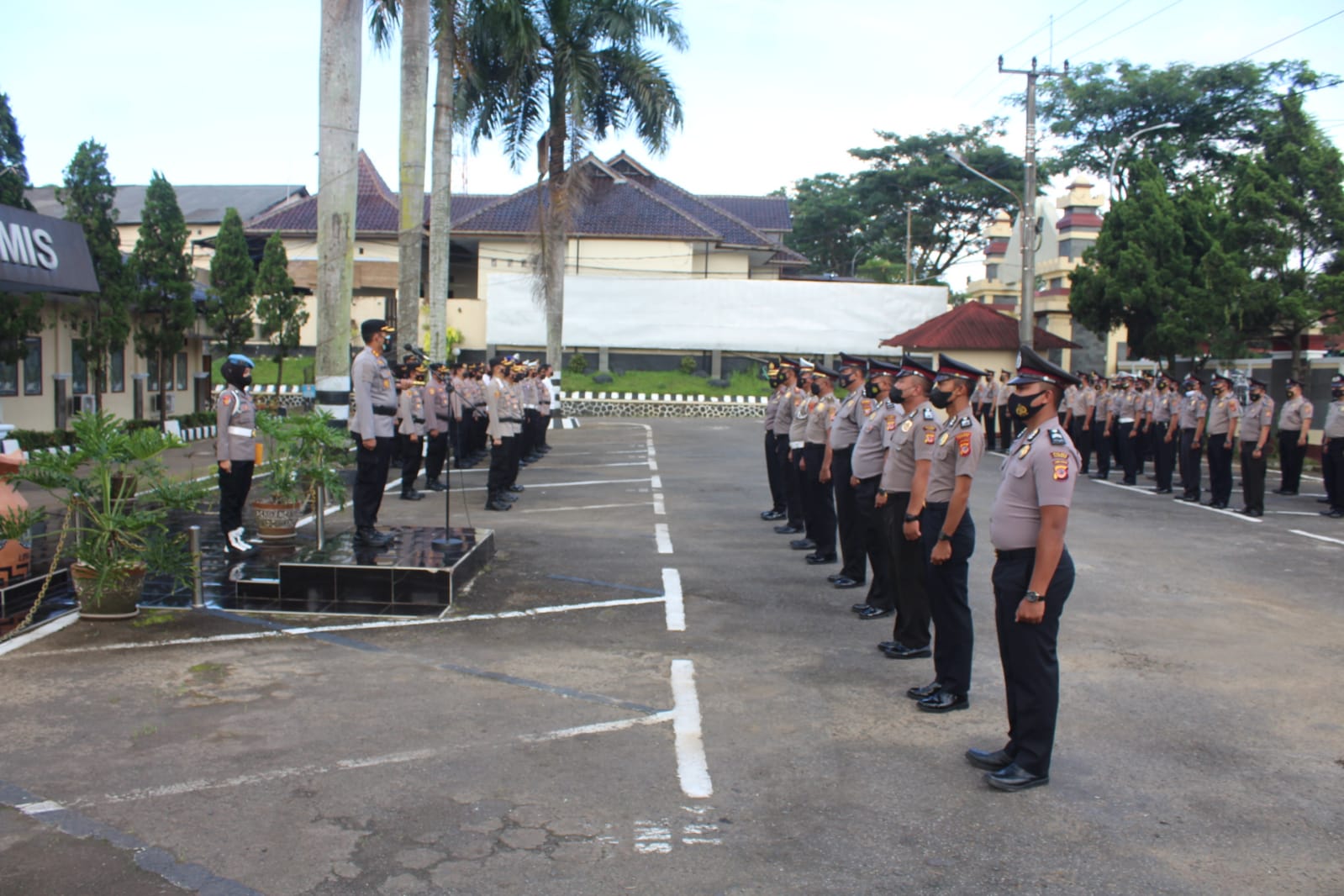 Kapolres Ciamis Pimpin Langsung Upacara Korps Raport Kenaikan Pangkat