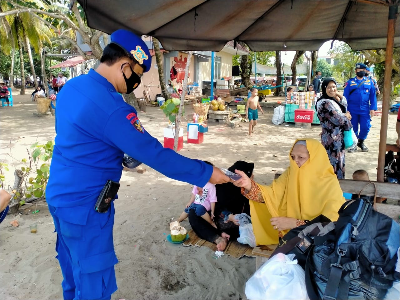 Satpolairud Polres Ciamis Lakukan Patroli Sekaligus Pengamanan di Pangandaran