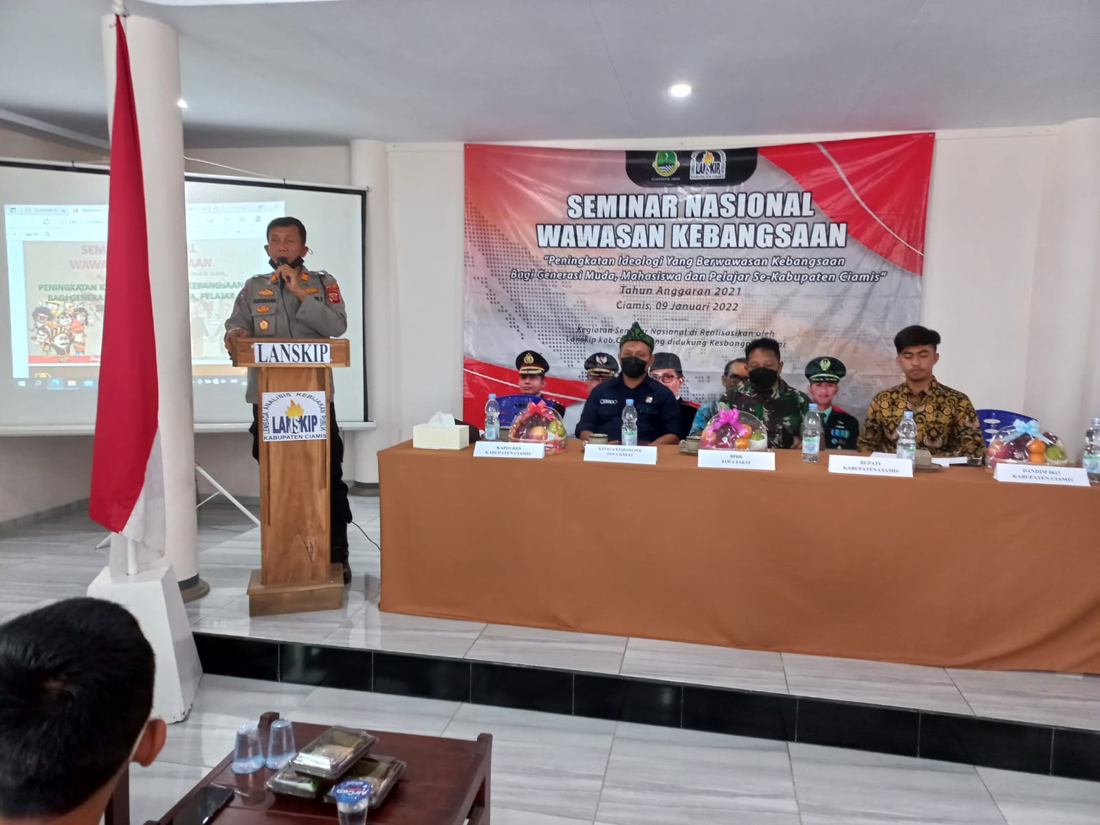 Kasat Binmas Polres Ciamis Hadiri Seminar Nasional Wawasan Kebangsaan