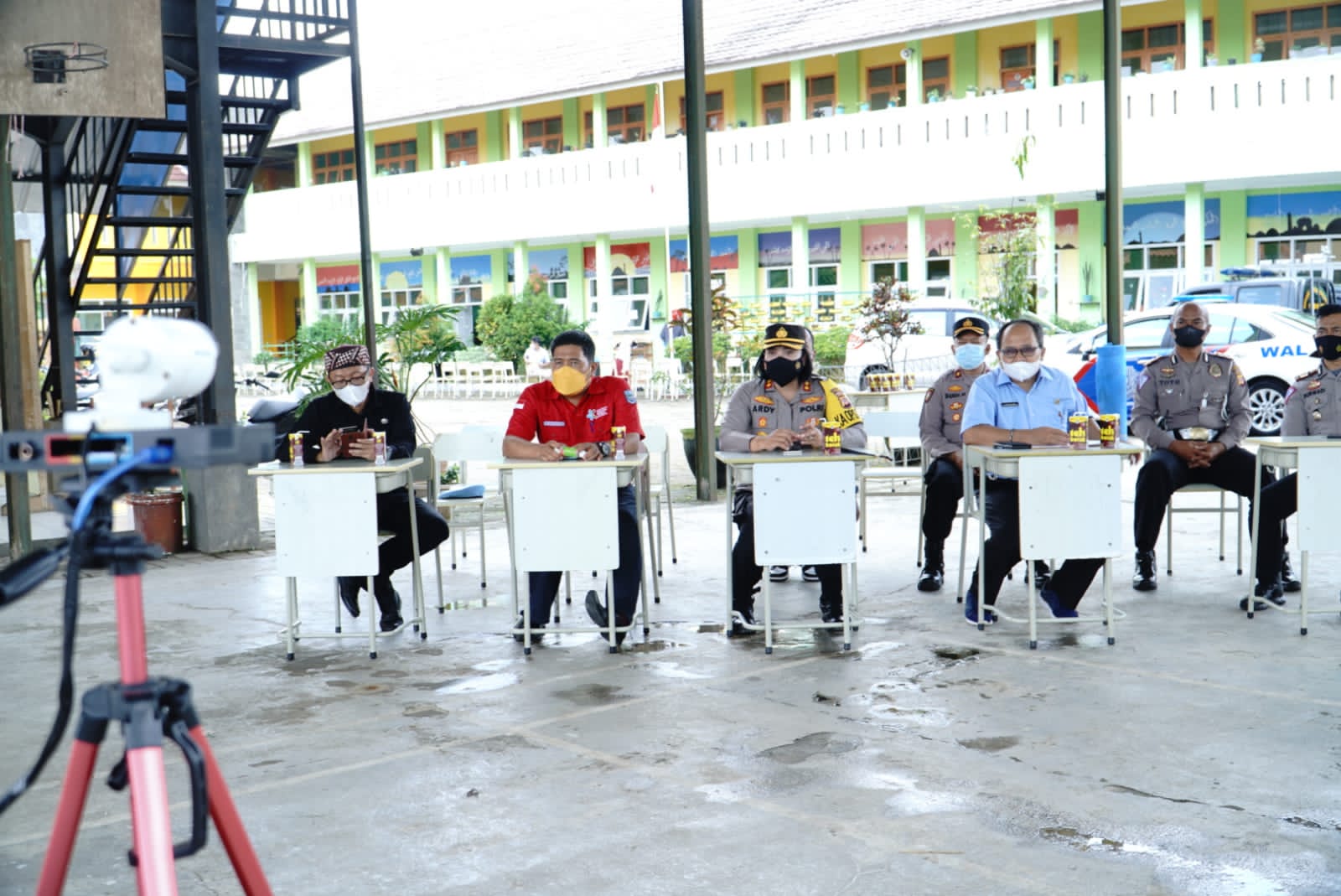Kapolres Banjar Hadiri Zoom Meeting yang di Pimpin Kapolri