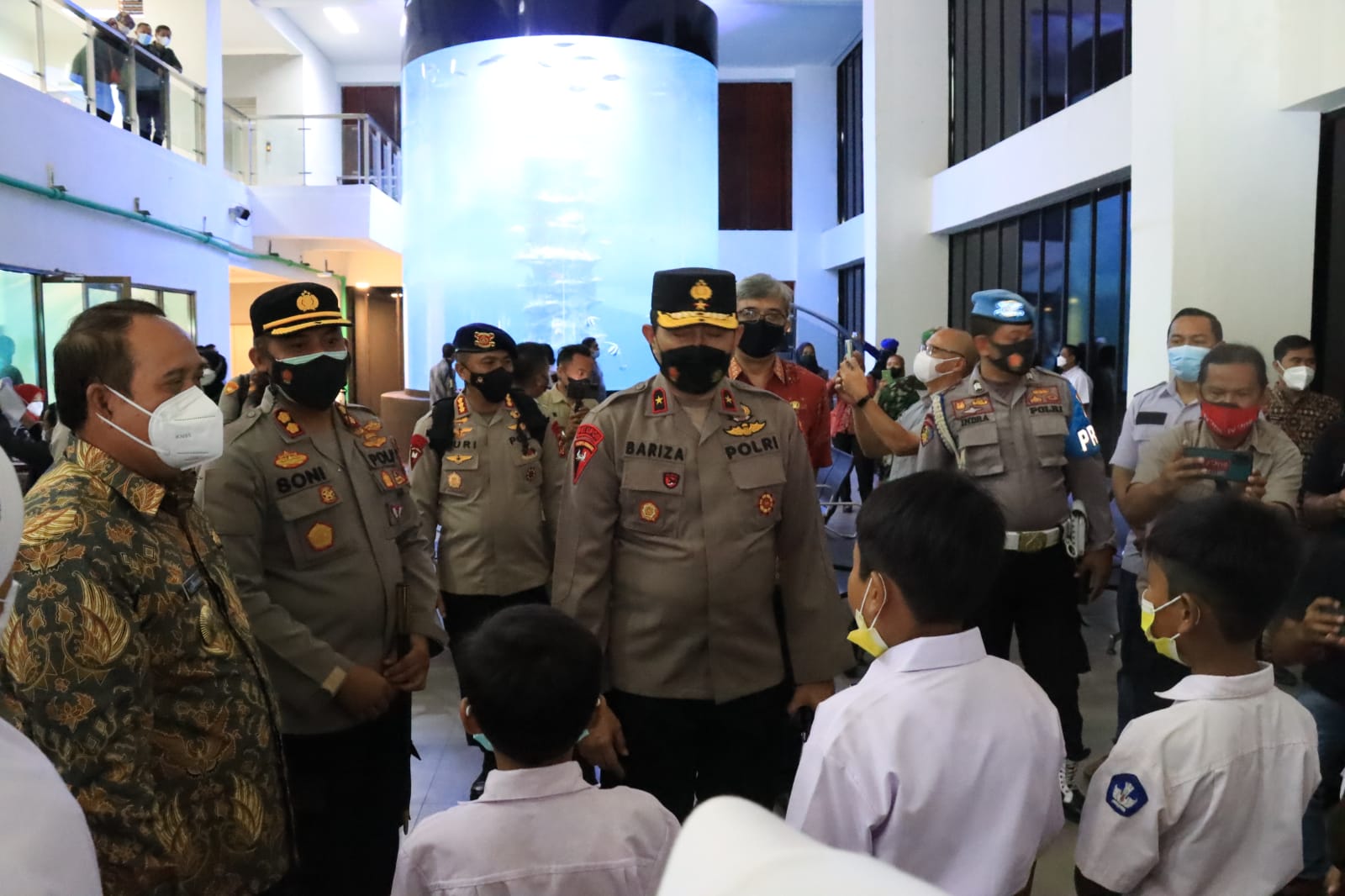 Wakapolda Jabar Tinjau Pelaksanaan Vaksinasi Merdeka Anak di Pangandaran