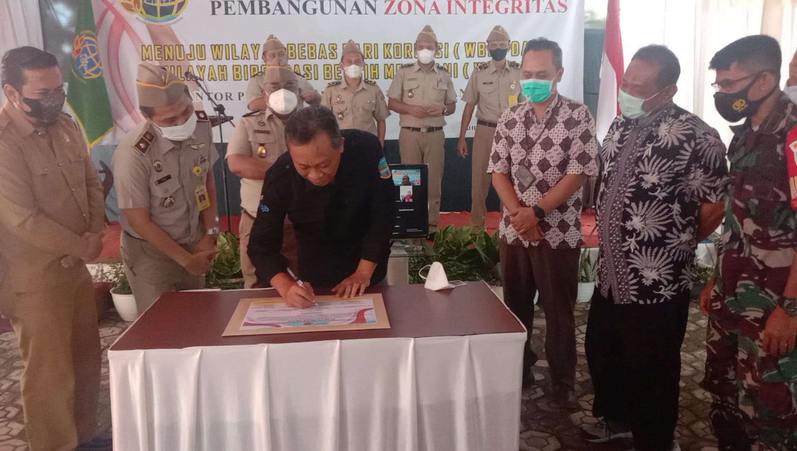 Badan Pertanahan Kabupaten Pangandaran Gelar Deklarasi Zona Integritas dan Deklarasi