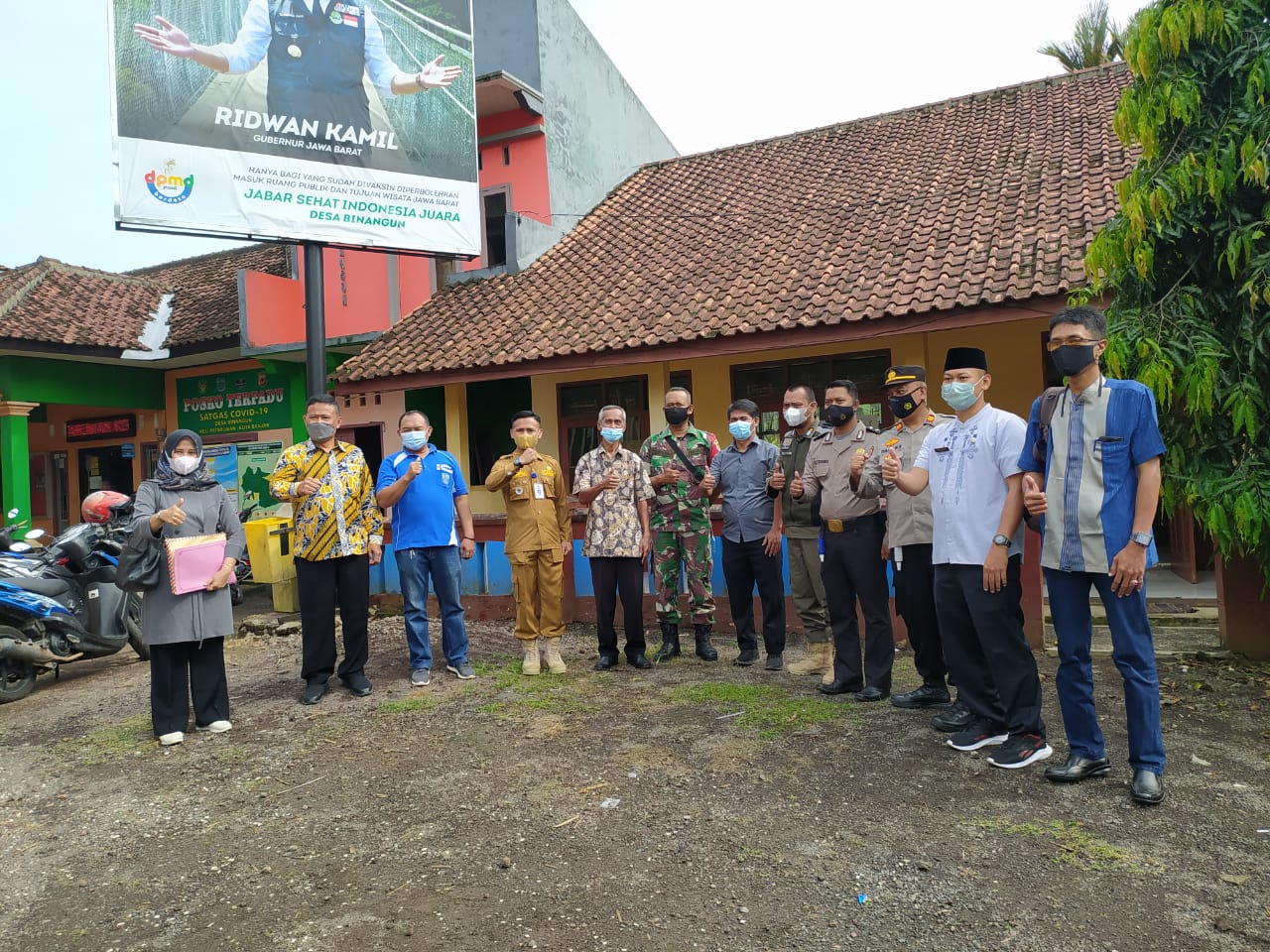 Jalin Komunikasi, Kapolsek Pataruman Silaturahmi dengan 6 Calon PAW Kades Binangun