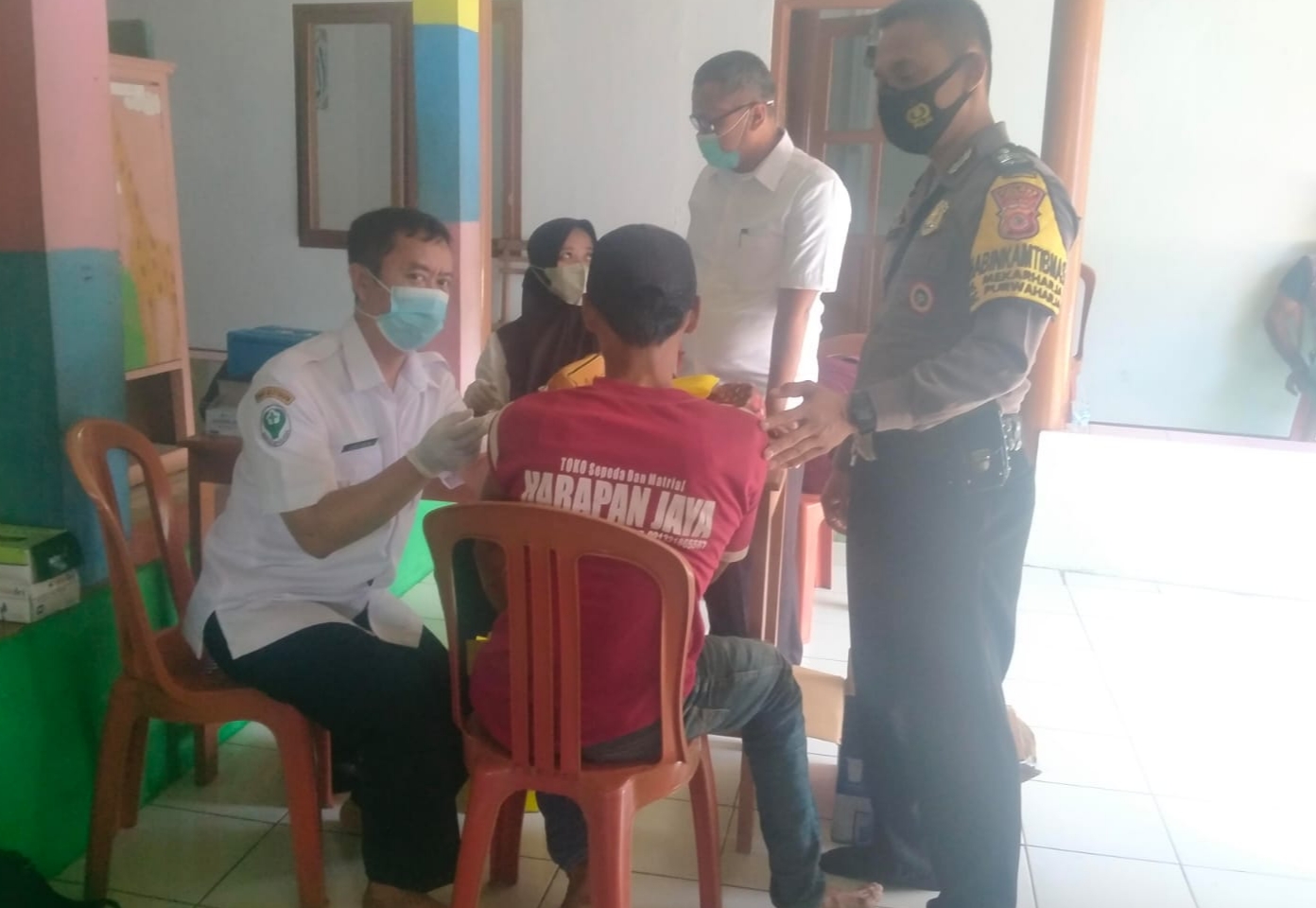 Polsek Purwaharja Polres Banjar Gelar Pelayanan Vaksinasi di Empat Titik