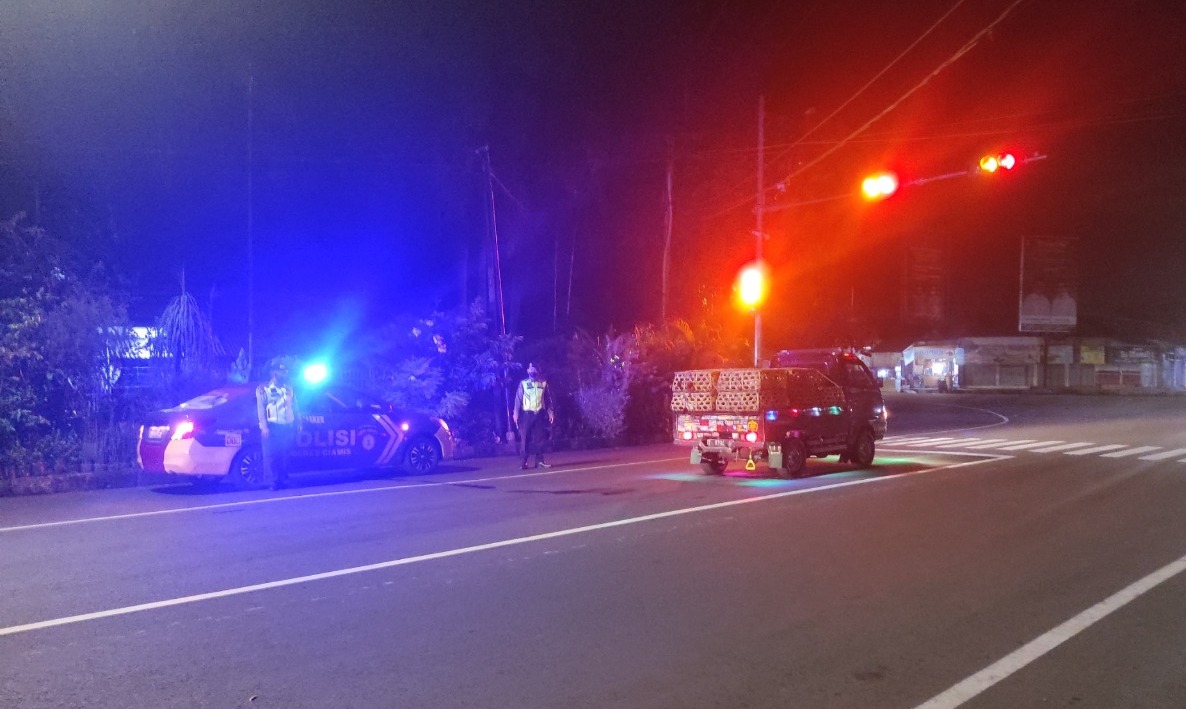 Antisipasi Gangguan Kamtibmas, Polres Ciamis Lakukan Patroli Biru