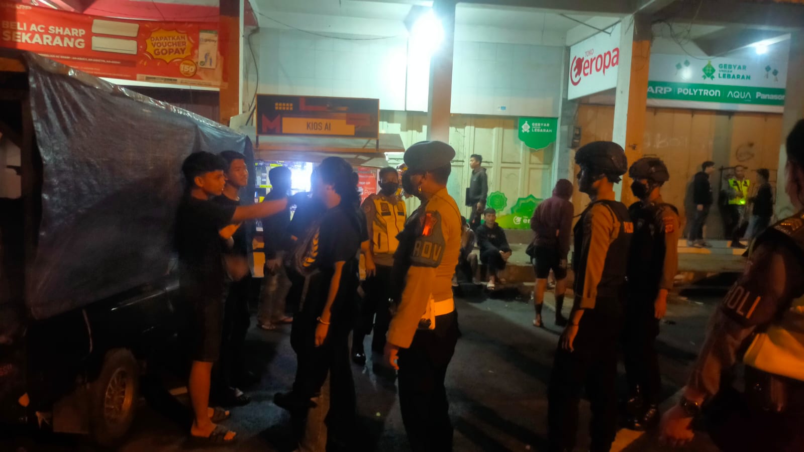 Antisipasi Kerawanan Tindakan Geng Motor, Polres Ciamis Laksanakan Patroli Sekaligus Pengamanan