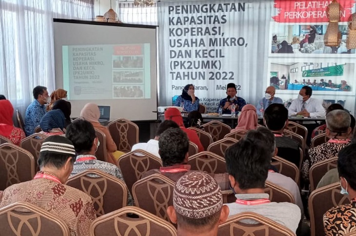 Tingkatkan Kapasitas Koperasi dan Usaha Mikro Kecil, Pemda Pangandaran Gelar Pelatihan