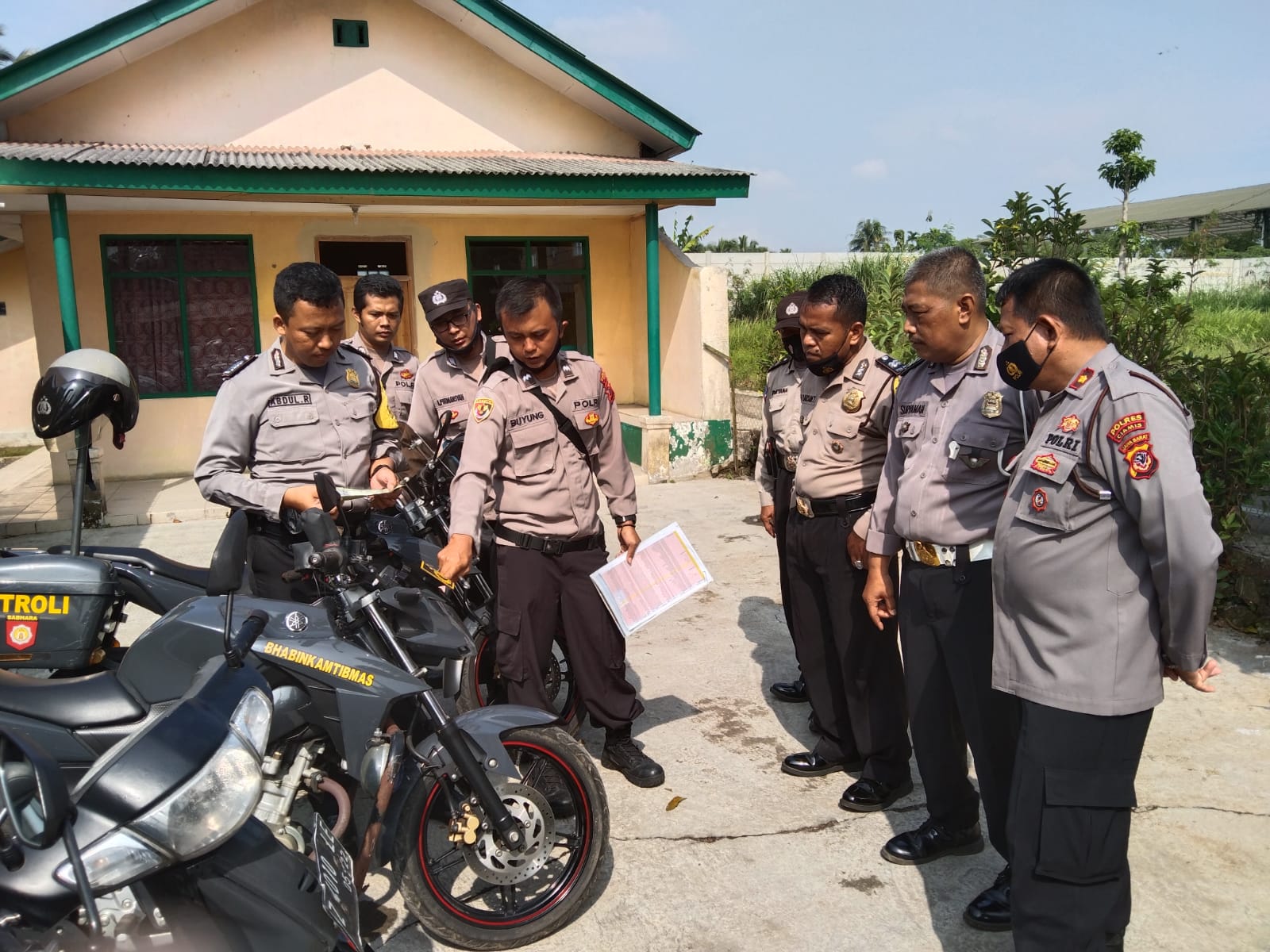Polres Ciamis Lakukan Pemeriksaan Kendaraan Dinas Personel