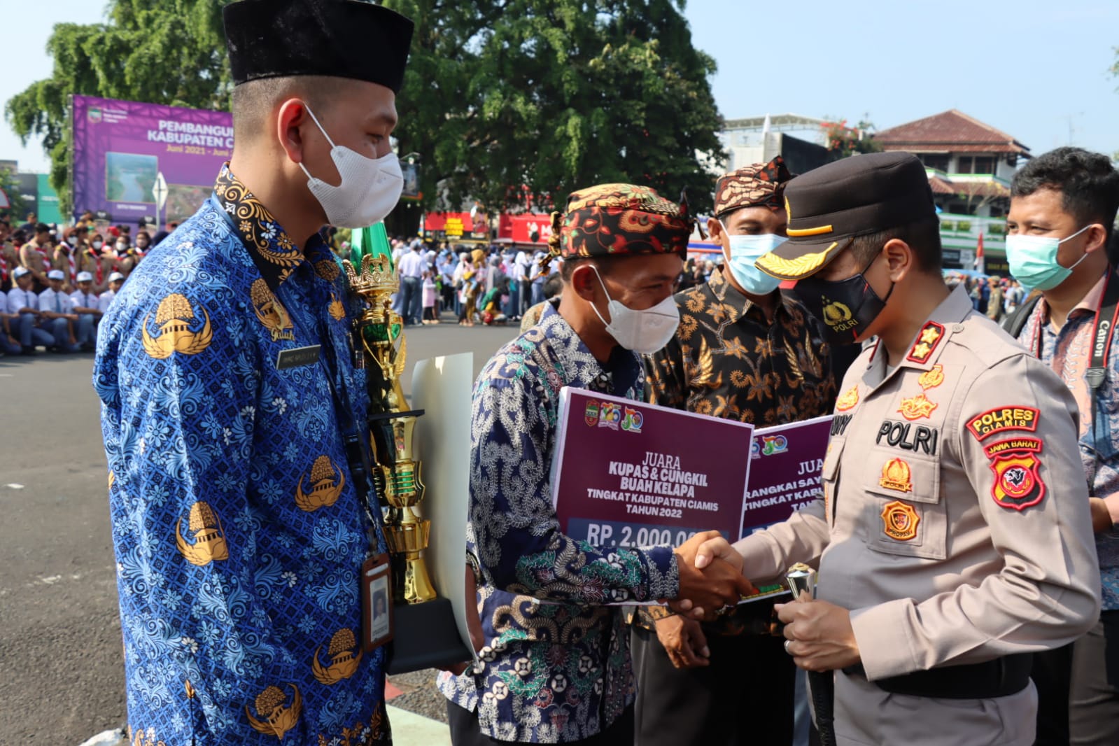 Kapolres Ciamis Hadiri Karnaval Budaya Bertajuk Galuh Ethnic Carnival Tahun 2022