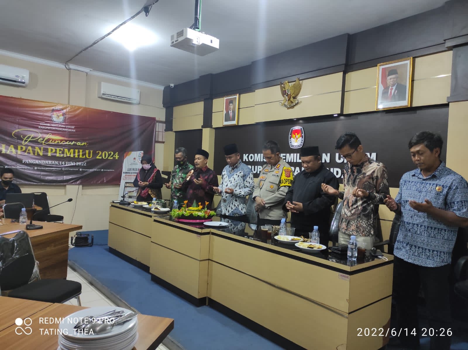 Launching Tahapan Pemilu 2024, KPU Kabupaten Pangandaran Gelar Doa Bersama