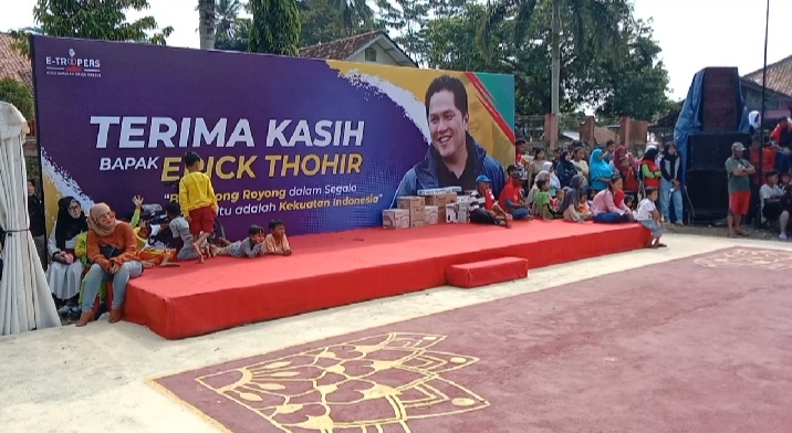 Program E-troopers Salurkan Bantuan di Seribu Titik, Warga: Terimakasih Erik Tohir