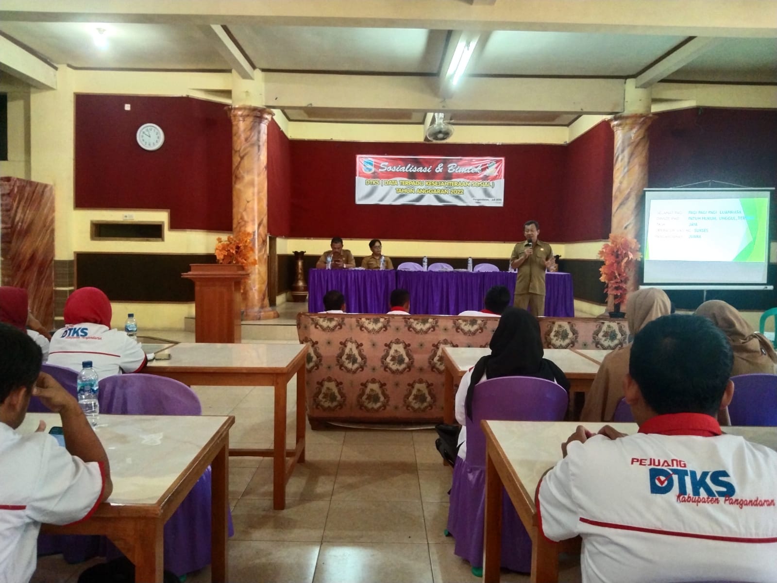 Dinsos PMD Pangandaran Gelar Sosialisasi dan Bimbingan Teknis DTKS