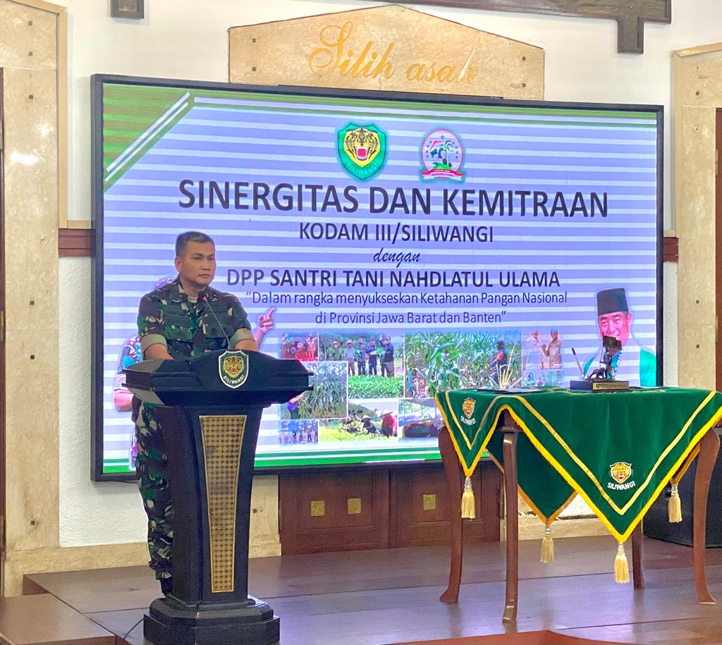 Kodam III/Siliwangi Gandeng Santri Tani, Ciptakan Ketahanan Pangan Nasional