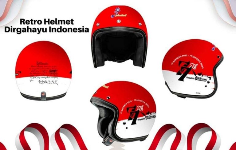 PT. PIL Luncurkan Helm Retro Modern di Hari Kemerdekaan RI Ke 77
