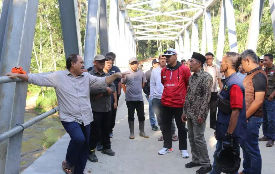 Jembatan Sintok Pangandaran Terbentang di HUT RI ke-77