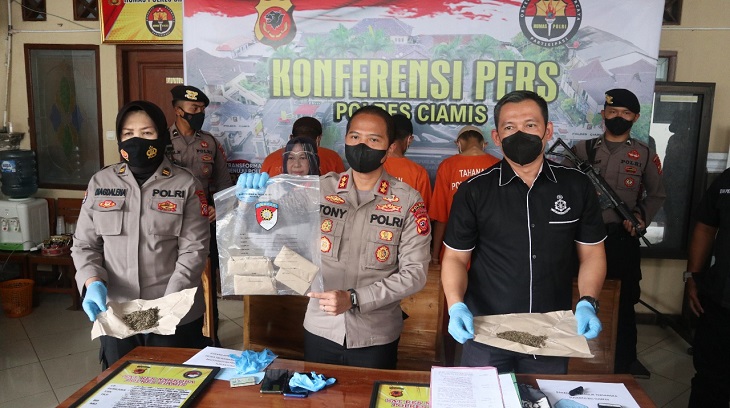 Satnarkoba Polres Ciamis Berhasil Menangkap 3 Pelaku Pengedar Narkotika