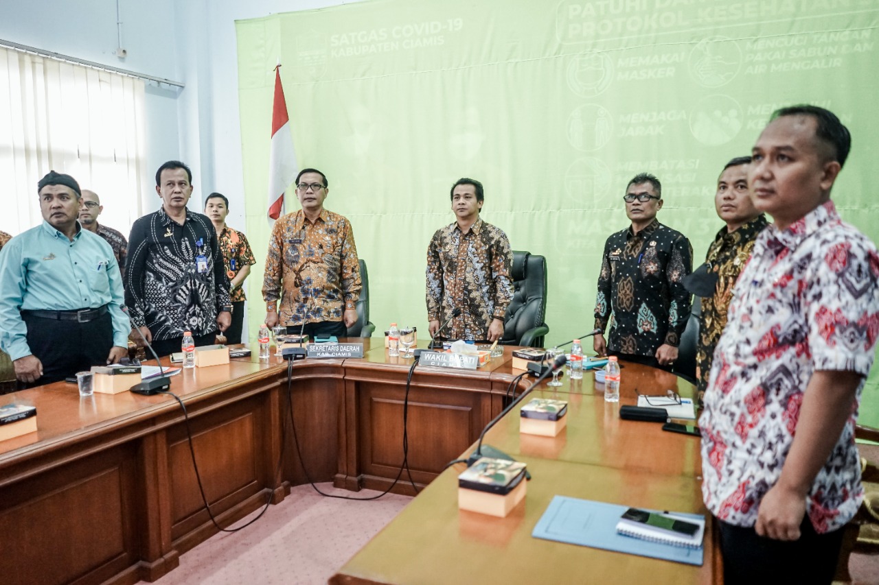 Wabup Ciamis Ikuti Acara Rakor Strategi Nasional Pencegahan Korupsi