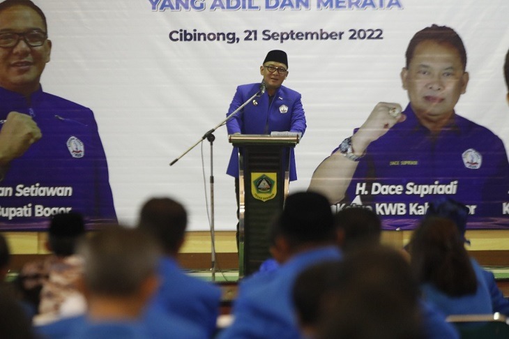 Plt Bupati Bogor Hadiri Pelantikan Pengurus KWB Kabupaten Bogor Periode 2022-2027