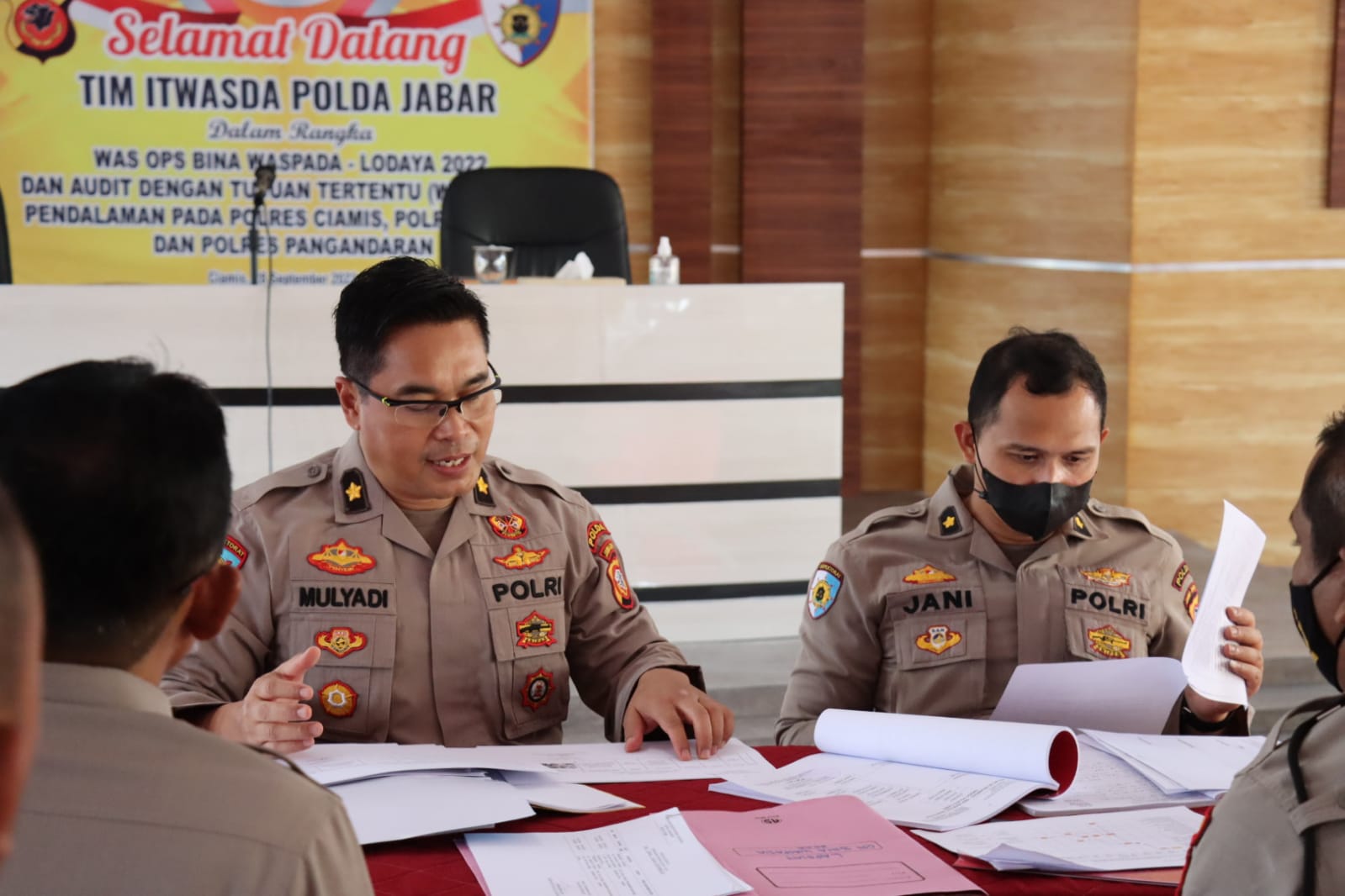 Polres Ciamis Kedatangan Tim Audit Itwasda Polda Jabar